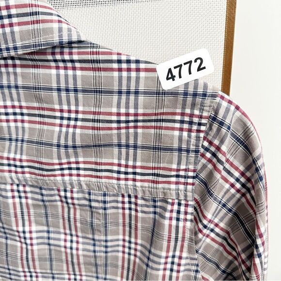 Bell by Alicia Bell Cotton Plaid Button-Up Collared Shirt Sz 4 NWT - Picture 10 of 10
